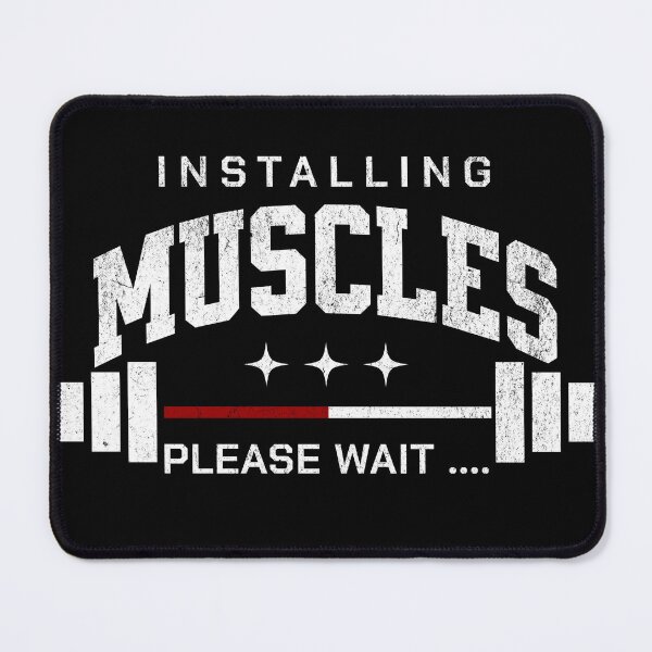 Item preview, Installing Muscles please wait gym workout designed and sold by LayersDesign.