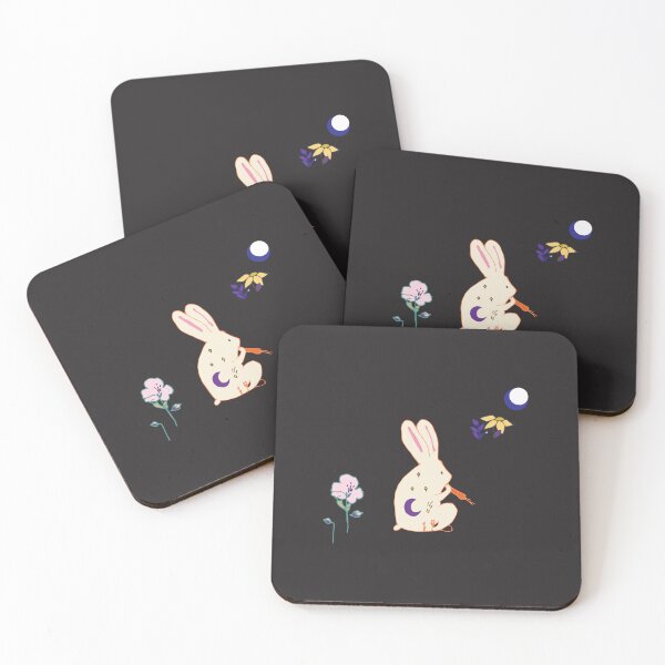 Item preview, Rabbit on black. designed and sold by fabudesigns11.