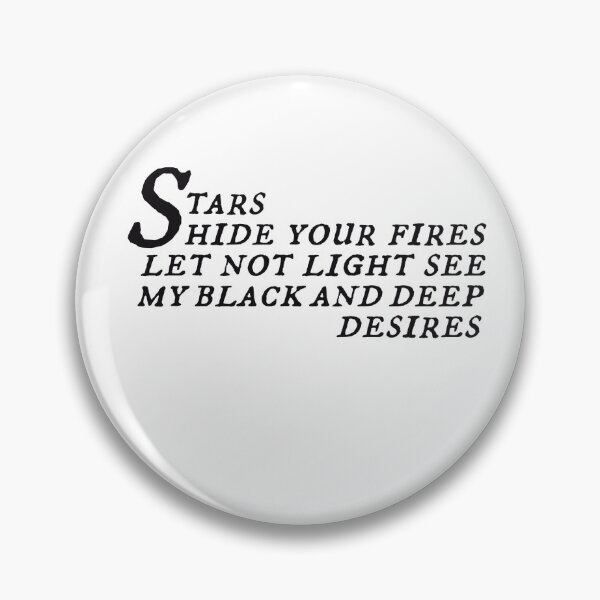 Item preview, Shakespeare Stars Hide Your Fires Sticker designed and sold by Katt M..
