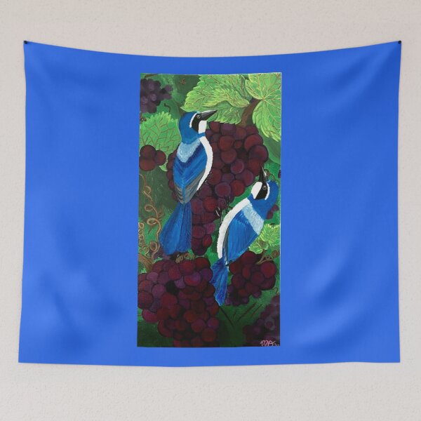 Item preview, Grapes and Blue Jays designed and sold by Marcene Ogawa.