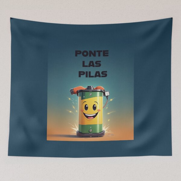 Item preview, get your batteries spanish positive quotes designed and sold by La Loca.