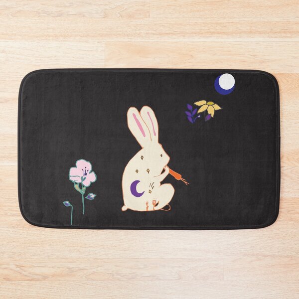 Item preview, Rabbit on black. designed and sold by fabudesigns11.