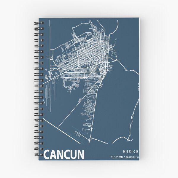 Item preview, Cancun Blueprint City Map designed and sold by Peek-Designs.
