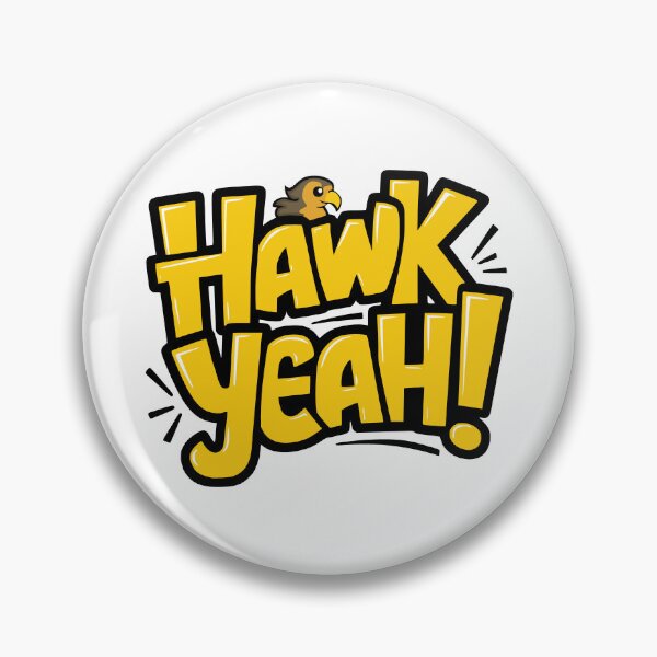 Item preview, Hawk Yeah! Cute Hawk Pun Yellow designed and sold by PMCreative.
