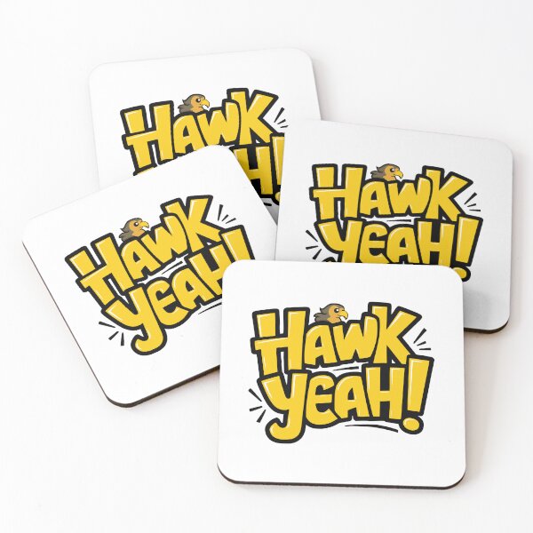 Item preview, Hawk Yeah! Cute Hawk Pun Yellow designed and sold by PMCreative.