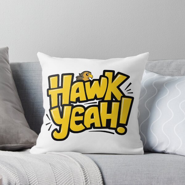Item preview, Hawk Yeah! Cute Hawk Pun Yellow designed and sold by PMCreative.