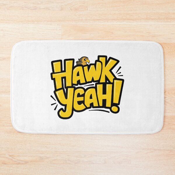 Item preview, Hawk Yeah! Cute Hawk Pun Yellow designed and sold by PMCreative.