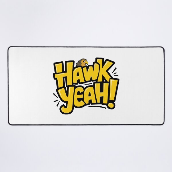 Item preview, Hawk Yeah! Cute Hawk Pun Yellow designed and sold by PMCreative.
