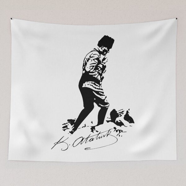 Item preview, Mustafa Kemal ATATÜRK (Black Design) designed and sold by WeirdStuffStore.