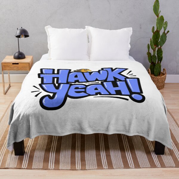 Item preview, Hawk Yeah! Cute Hawk Pun Blue designed and sold by PMCreative.
