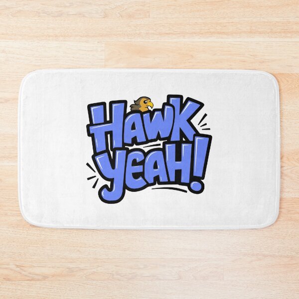 Item preview, Hawk Yeah! Cute Hawk Pun Blue designed and sold by PMCreative.