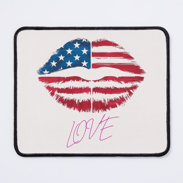 Item preview, American Kiss: A Symbol of Love, Unity, and Patriotism designed and sold by StyleFused.