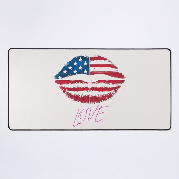 Item preview, American Kiss: A Symbol of Love, Unity, and Patriotism designed and sold by StyleFused.