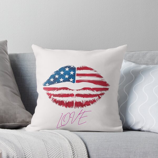 Item preview, American Kiss: A Symbol of Love, Unity, and Patriotism   designed and sold by StyleFused.