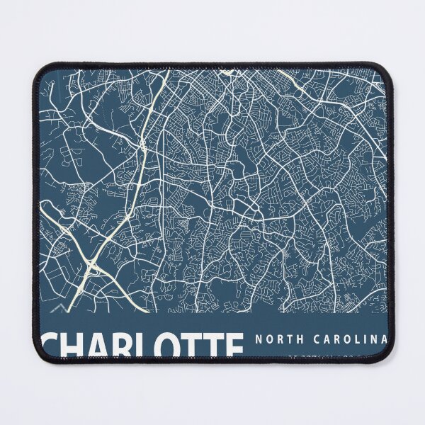 Item preview, Charlotte Blueprint City Map designed and sold by Peek-Designs.