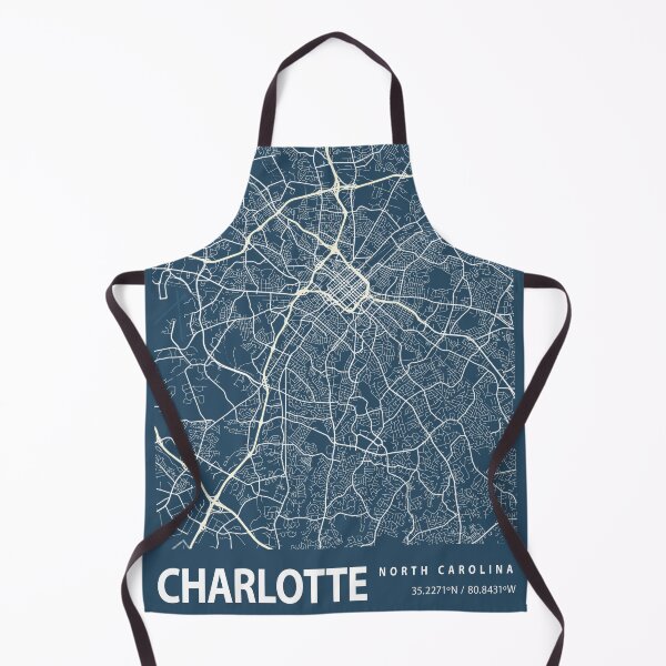 Item preview, Charlotte Blueprint City Map designed and sold by Peek-Designs.