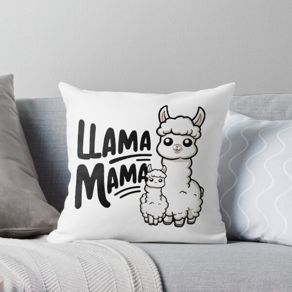 Item preview, Llama Mama! Cute Baby Llama Pun designed and sold by PMCreative.