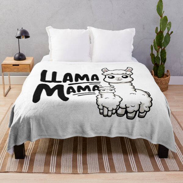 Item preview, Llama Mama! Cute Baby Llama Pun designed and sold by PMCreative.