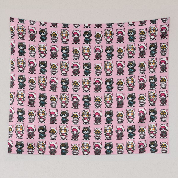 Item preview, The Cat Gang - Cat Lover Anime Style designed and sold by Lia's AI Art.
