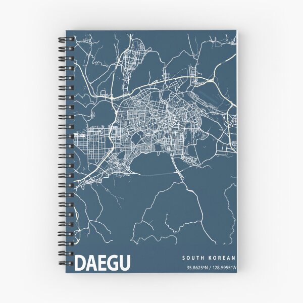 Item preview, Daegu Blueprint City Map designed and sold by Peek-Designs.