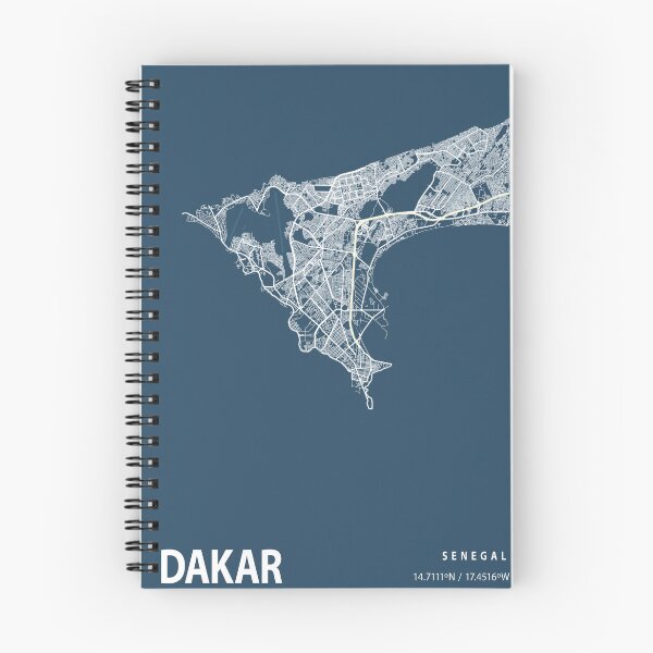 Artikelvorschau, Dakar Blaupause Stadtplan entworfen und verkauft von Peek-Designs.
