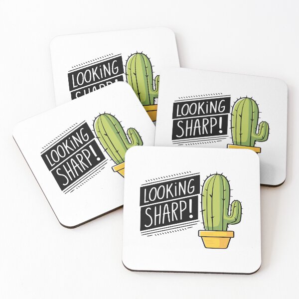 Item preview, Looking Sharp! Funny Cactus Pun designed and sold by PMCreative.