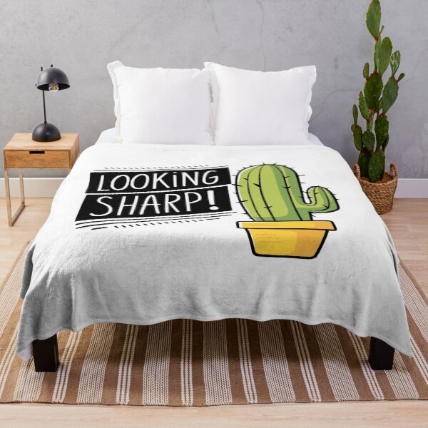 Item preview, Looking Sharp! Funny Cactus Pun designed and sold by PMCreative.