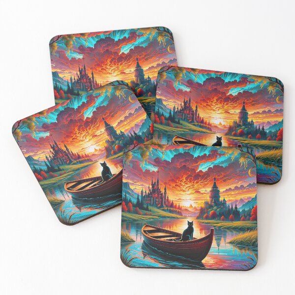 Item preview, The beautiful sunset between two castles designed and sold by PixelCraftDSG.