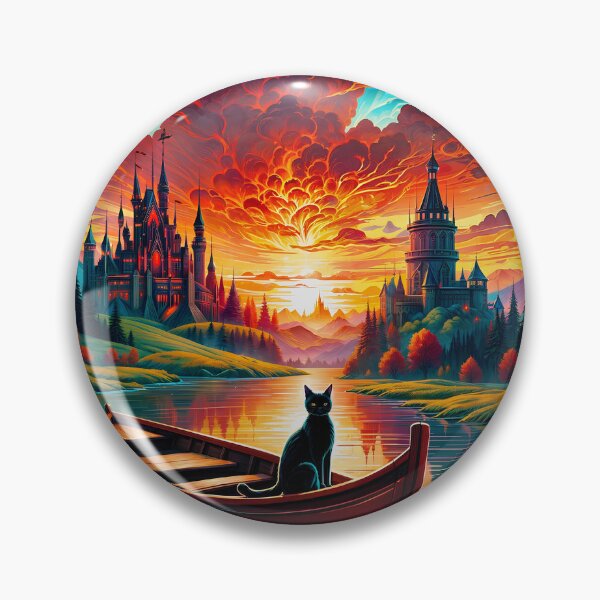 Item preview, The beautiful sunset between two castles designed and sold by PixelCraftDSG.