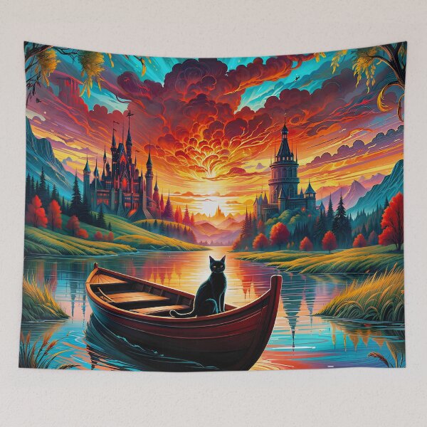 Item preview, The beautiful sunset between two castles designed and sold by PixelCraftDSG.