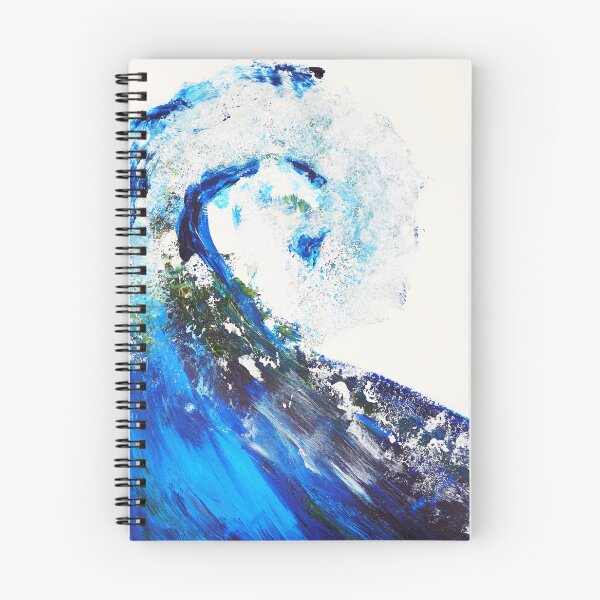 Item preview, Surf wave Ocean art, dark blue water wall art ocean painting, abstract designed and sold by Myartspace.