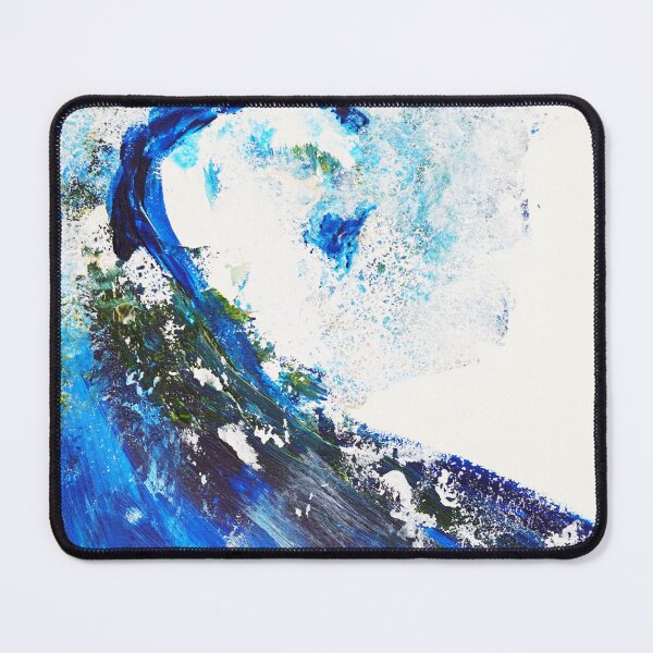 Item preview, Surf wave Ocean art, dark blue water wall art ocean painting, abstract designed and sold by Myartspace.