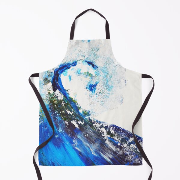 Item preview, Surf wave Ocean art, dark blue water wall art ocean painting, abstract designed and sold by Myartspace.