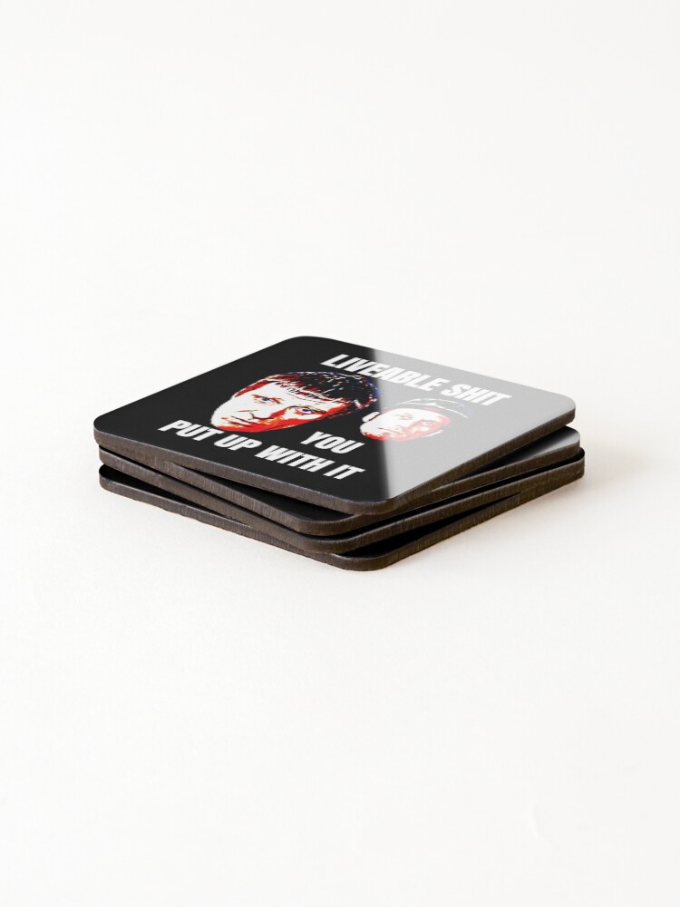 Thumbnail 4 of 5, Coasters (Set of 4), Liveable Shit designed and sold by RGPdesigns.