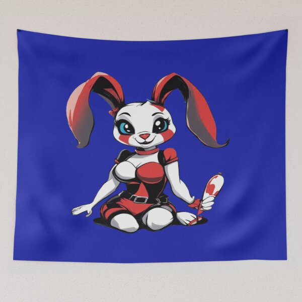 Item preview, Harley The Bunny, Product Colour: Azure Blue designed and sold by Midnight Veil Designs.