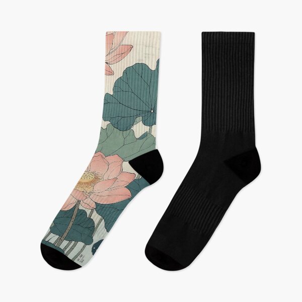 Item preview, Japanese Woodcut Ukiyo-e Painting Lotus Blossoms Traditional Art designed and sold by regnumsaturni.