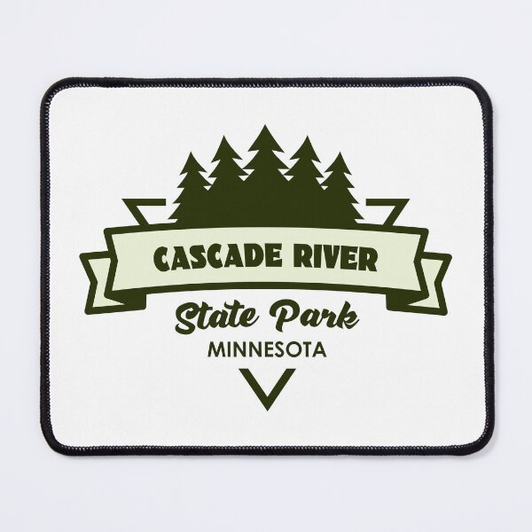 Item preview, Cascade River State Park Minnesota Trees And Ribbon designed and sold by bivenart.