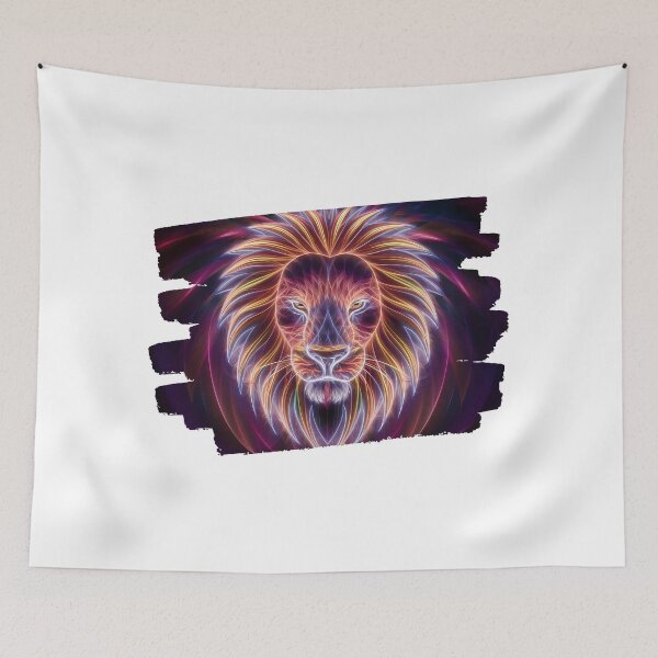 Item preview, Neon Fractal Lighting Lion 1 designed and sold by Jason123za.