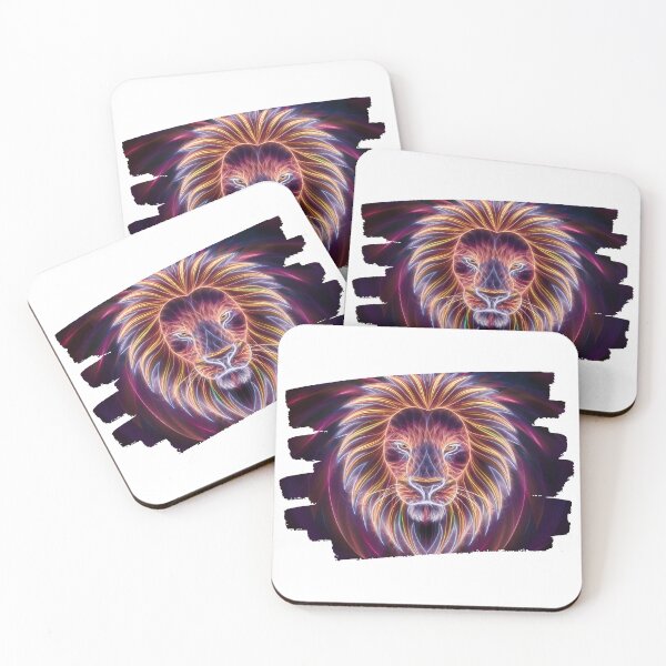 Item preview, Neon Fractal Lighting Lion 1 designed and sold by Jason123za.