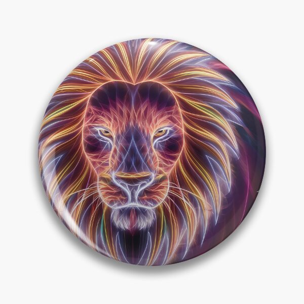 Item preview, Neon Fractal Lighting Lion 1 designed and sold by Jason123za.