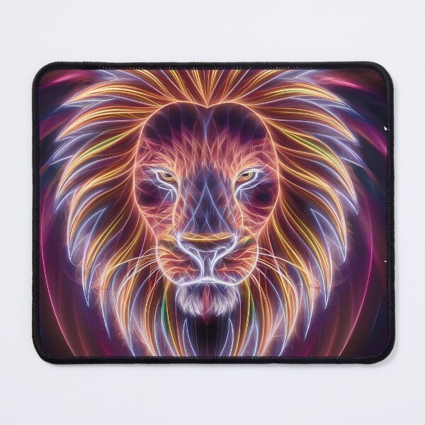 Item preview, Neon Fractal Lighting Lion 1 designed and sold by Jason123za.