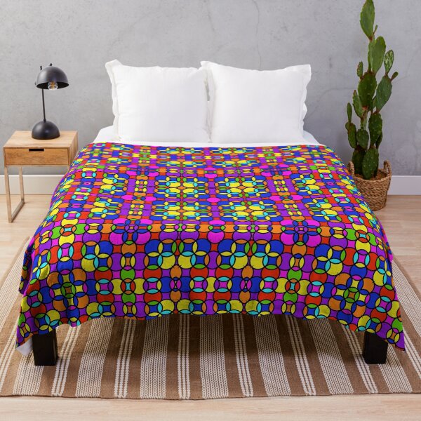 Item preview, Colorful Geometric Collection Pattern No.2 Blue, Purple, Yellow designed and sold by QuestingPixel.