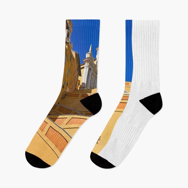 Item preview, staircase and church tower perspective in Menton France  designed and sold by goceris.