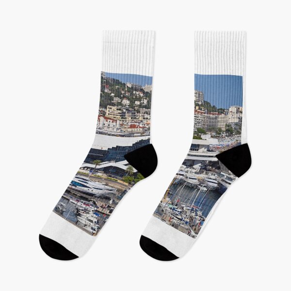 Item preview, Port with luxury yachts and boats in Cannes France summertime  designed and sold by goceris.