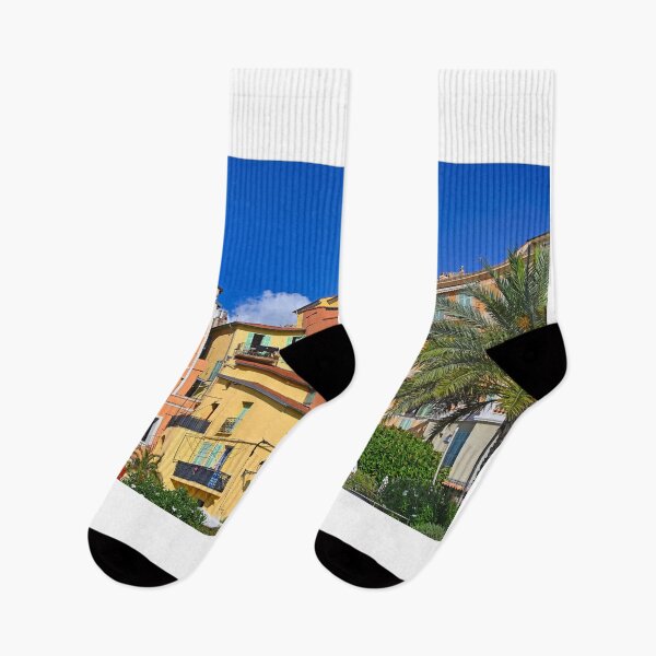 Item preview,  Old Colorful buildings in Menton France summer season designed and sold by goceris.