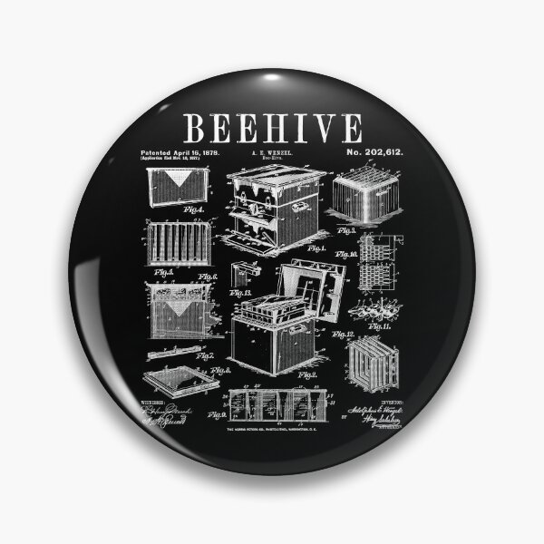 Artikelvorschau, Bienenstock Bienen Imker Imker Bienenzucht Vintage Patent entworfen und verkauft von GrandeDuc.