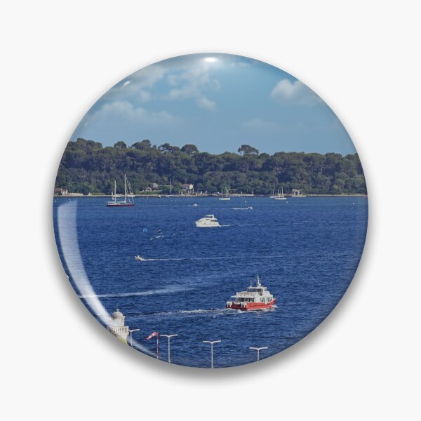 Item preview, Luxury yachts sailing near port in Cannes city summer season France designed and sold by goceris.