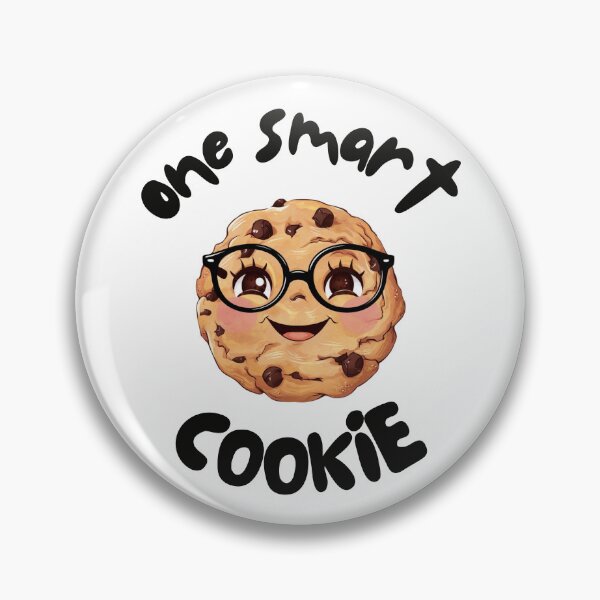 Item preview, One smart cookie kawaii style funny cookie designed and sold by KreativKulture.