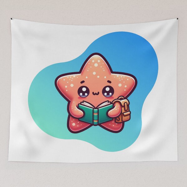 Item preview, Kawaii School Starfish designed and sold by BassHeadMomma.