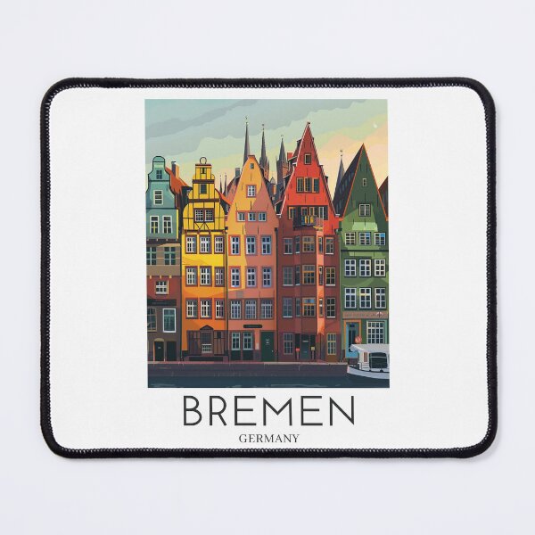 Item preview, A Pop Art Travel Print of Bremen - Germany  designed and sold by StudioRedKoala.